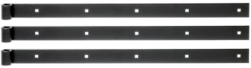 Alberts 306076 Penture | en différents modèles | noire | gond Ø 14 mm | 600 x 35 mm | Set de 3 pièces