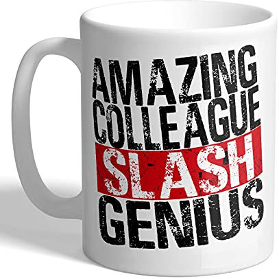 I Love Mugs - Amazing Colleague Slash Genius - Brooklyn 99 - Mug, Ceramic, 11fl.oz.