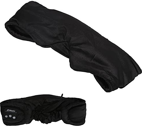 Schlafkopfhörer Bluetooth Augenmaske,Wireless Bluetooth 5.0 Kopfhörer Musik Reise Schlafkopfhörer Freisprech-Schlafmaske mit Eingebautem Hochleistungsakku(Schwarz)