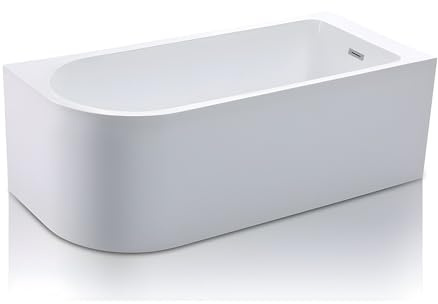 Vente-unique Eckbadewanne Anika - 240L - 170x75x58cm - Ecke Rechts