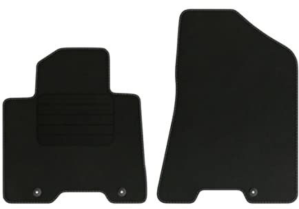 Velourmatten für Hyundai Tucson III Bj. 2015-2020 Basic VORNE runde Befestigungen Mit Absatzschoner Passform Neu Veloursfussmatten Automatten
