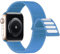 Lobnhot Nylon Cinturino Compatibile con Cinturino Apple Watch 44mm 42mm 45mm 46mm, Cinturino Sport Regolabile Compatibile per iWatch Serie 10 9 8 7 SE 6 5 4 3 2 1, Mare blu