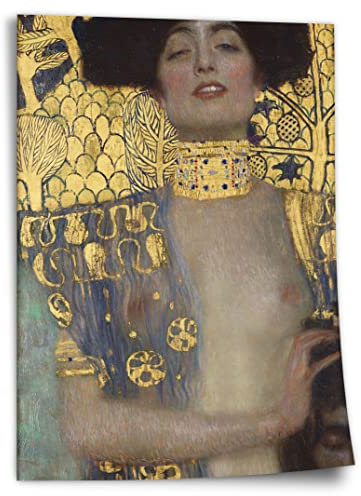 Printistico Poster Gustav Klimt - Judith I (1901) Kunstdruck ohne Rahmen, Wandbild - A4, A3, A2, A1, A0, XXL - Wohnzimmer, Schlafzimmer, Küche, Deko