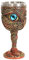 Ottalent Edelstahl The Eye of The Dragon Weinkelch Kelch, Dungeons and Dragons Mittelalter DrachenWeinbecher 200 ml (blaue Augen)