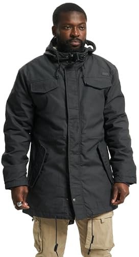 Brandit Marsh Lake Teddyparka, Farbe: anthrazit, Größe: 3XL