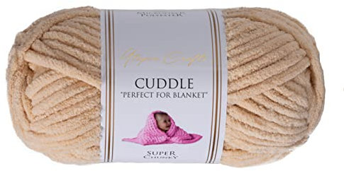Utopia Crafts Cuddle Super Chunky Chenille-Garn zum Stricken und Häkeln, 100 g – 60 m (Milk Shake), Milchshake