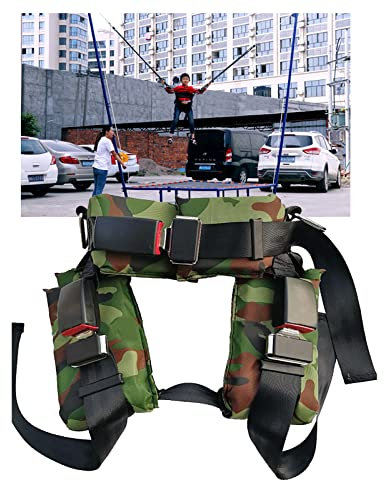 Trampolin-Abdeckung, Bungee-Trampolin-Gurt für Kinder Erwachsene, Trampolin-Zubehör, Sicherheitsschnalle, Springen, DREI-Haken-Schnallen-Gurt, Sicherheitsgurt