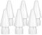 BLEBLE Replacement Tips for Apple Pencil 1st/2nd Generation & Logitech Crayon, Fine Point Well Precision Control Apple Pencil Nibs for ipad Pro/Air/Mini Pencil, 6 Pack, White