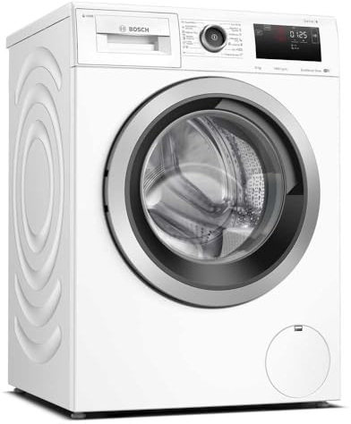 Bosch - Lavadora de carga frontal, Serie 6, i-Dos, Display LED, Función Pausa + Carga, ActiveWater Plus, Blanco, WAL28PH1ES.