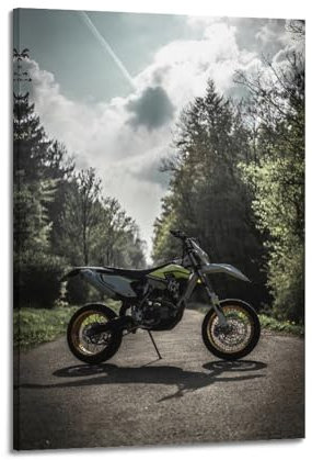 JLTC Motocross Sport-Poster Husqvarna Supermoto 701 Dirt Bike Poster, dekorative Malerei, Leinwand, Wandposter und Kunstdruck, modernes Familienschlafzimmer-Dekor-Poster, 30 x 45 cm