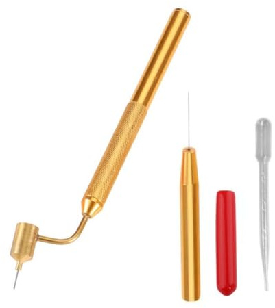 Panysilioer Detailed Paint Applicator Pen with Fine, Oblique Precision Ruler Pen for Stone Chips, Car Scratch Repair, Touchup, 0.5 mm, Easy to Use