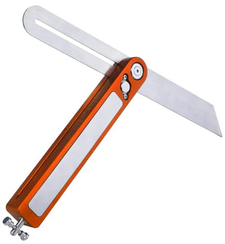 O'SKOOL Schrägmaß Sliding T-Bevel Gauge-Verstellbarer Anschlagwinkel mit 254 mm-Edelstahlklinge und Aluminiumgriff für präzise Winkelmessung in der Holzverarbeitung