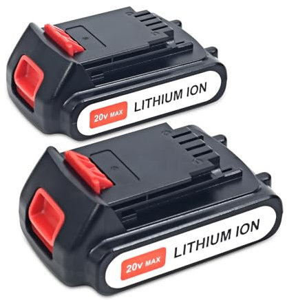 orstaimer - 2 Packs 4000mAh 20V Lithium Ion Battery for Black Battery and Decker 20V Max LBXR20 LB20 LBX20 LBX4020 Cordless Power Tools