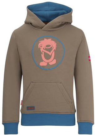 Trollkids Kids Troll Sweater 128, Mocca Brown