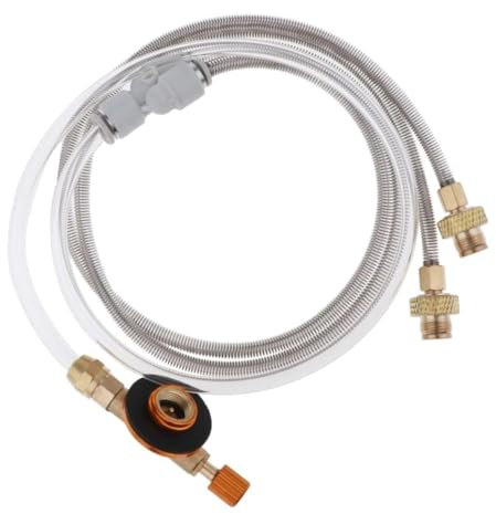 Adaptateur Double Tuyau pour Cuisinière à Gaz - Accessoire de Cuisine Extérieure