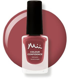 Mii Colour Confidence Quick Dry Nail Polish | Long Lasting Nail Polish & Fast Drying Nail Polish | Nail Strengthening Polish with Nourishing Formula | 14ml Nail Paint | Extravaganza, Dusky Coral