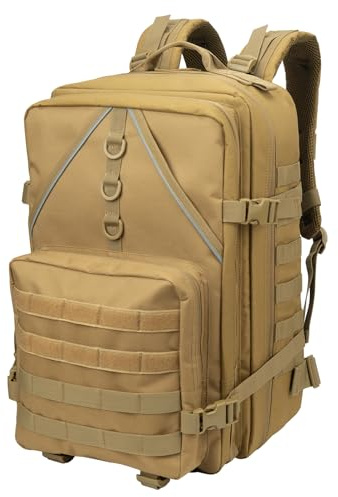 Hp hope Militärischer Taktischer Rucksack 40L, Groß Armee 3-Tage-Angriffspack, Molle-Bug-Out-Tasche Outdoor Camping Wandern Tagesrucksack