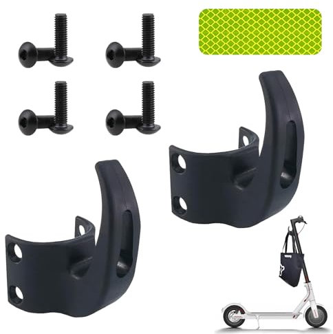 Haken für Ninebot Max G30 Elektroroller, 2 Stück Scooter Haken Zubehör, Fronthaken, Elektroroller Haken, Multifunktionshaken, Haken für Max G30 Ninebot E Scooter Zubehör,Elektroroller Haken Kompatibel