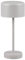 lightling LED Tischlampe Julien, Akku Design Tischleuchte aufladbar via USB-C inkl. Ladekabel, kabellose Leuchte Indoor IP20, per Touch dimmbar, Ø 12 cm, Höhe 30 cm, Metall, 1,5W, ultimate grau