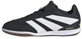 adidas Unisex Club Indoor Sala Football Boots Kids, core Black/FTWR White/Lucid Lemon, 3 UK