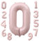 KOBOKO Zahlen Luftballon 0 Rosa, 40 Zoll Zahl 0 Luftballons Rosa, Riesen Folienballon 0 Geburtstagsdeko Mädchen,Helium Ballons Geburtstag, Zahlenballon 0 für Babyparty Geburtstag Jubiläum Party Deko