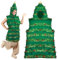 Christmas Tree Dress Costume for Women, Adults Xmas Tree Cosplay Outfit, Funny Hooded Sleeveless Poncho Halloween Props