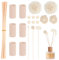 XCRPRT Rattanstäbchen für Raumduft, Diffuser Sticks 36 Stück,Odourless Fragrance Sticks Aroma Diffuser Stäbchen für Ätherische Öle im Home Office Hotel Spa Aropatherapie