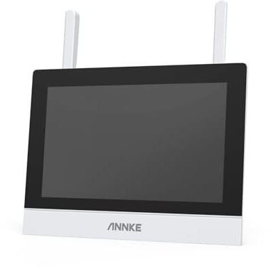 ANNKE 5MP Wireless WiFi NVR 4 Kanäle, All-in-One 7 Touchscreen Monitor für Überwachungskamera Set WLAN, 2-Wege Audio, 24/7 Aufnahme, NO HDD, Funktioniert für ANNKE 3MP 5MP WLAN Kameras