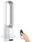 Ventilateur Colonne Sans Pale, Ventilateur Tour Silencieux avec Télécommande, 8 Vitesses et 3 Modes, Oscillation 90°, Écran LED, Minuterie 2h, Ventilateur Sans Lame pour Salon et Chambre (Argent)