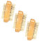 3Pcs Wooden Nail Brush Dual Sided Natural Boar Bristle Cleaner for Fingernails Toes Scrubbing Brush for Home Kitchen Bathroom Garden Use