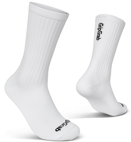 GripGrab PACR Performance Sommer Radsport Socken - Atmungsaktiv - Coolmax | Fahrradsocken in 2 Längen mit Aero-Struktur und leichter Kompression am Schaft - Trocknet schnell dank Coolmax EcoMade Faser