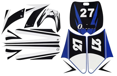 Motorradkarosserie Aufkleber Motorrad Zubehör Aufkleber Grafiken Decals Set Kunststoff Universal