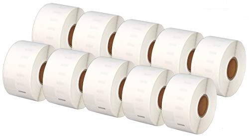 Printing Saver 10x 99012 36 x 89 mm Adressetiketten (260 Stück/Rolle) kompatibel für LabelWriter 310 320 330 4XL 400 450 Turbo/Twin Turbo/Duo & Seiko SLP Etikettendrucker