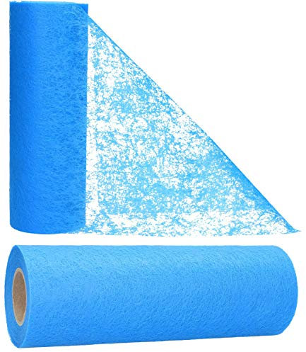 AmaCasa Vlies Tischband Tischläufer für Hochzeiten, Kommunionen, Taufen und Allen Feierlichkeiten Maße: 23cm/20m Rolle (Marineblau, Vlies)