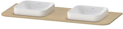 Duravit Waschtisch-Konsole Happy D.2 Plus 130x55cm, m 2 Ausschnitt., Medit. Eiche