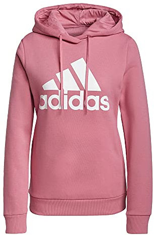 adidas Women's Standard Essentials Hoodie, Rose Tone/White, Medium