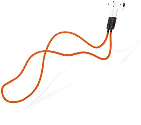 KNOK Halteband Kompatibel mit AirPods 1, AirPods 2, AirPods Pro Apple - AirPods Strap Halter Band AirPods Halterung Magnetisch Band in Orange