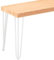 LAMO Manufaktur Sitzbank Flur Holzbank 30x120x47 cm, Möbelfüße Creative Weiss/Natur, LSB-01-A-002-120-9016Cr