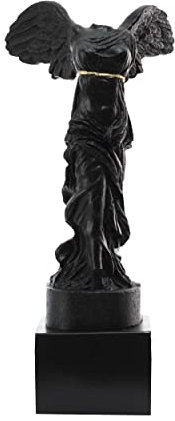 ArtCulture Nike von Samothrake für Wohnaccessoires | Handgefertigte Schwarz-Limitiert Nike von Samothrake | Authentische griechische Göttin Statue Ornamente für Wohnzimmer