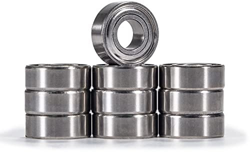 XiKe 10 Stück MR115ZZ Mini Kugellager 5x11x4mm|Chromstahl|Vorgeschmiert|Doppelte Metalldichtung, MR115-2Z Rillenkugellager mit Abdeckungen