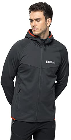 Jack Wolfskin Herren Hydro Grid Hooded Fz M Fleece Jacke, phantom, XXL EU