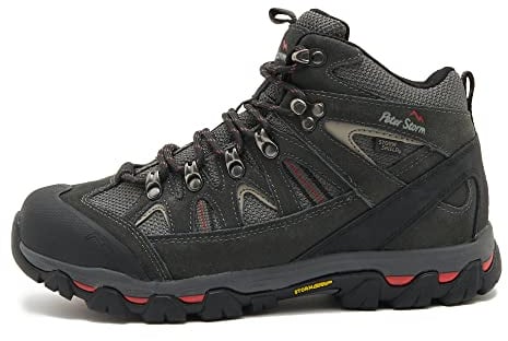 Peter Storm Men's Arnside II Mid Waterproof Walking & Hiking Boots | Breathable, Mid-Rise Ankle Support, Phylon Midsole, TPU Shank, Rubber Outsole, Outdoors Footwear
