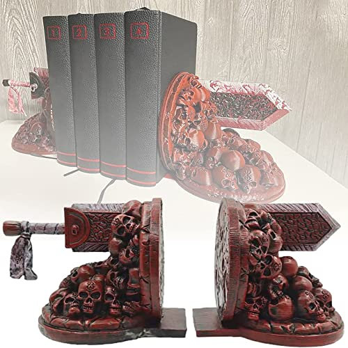 QCLUEU Serre-Livres décoratifs Dragon Slaying Knife, 1 Paire de décors d'étagères Vintage, Serre-Livres Berserk, Serre-Livres de Lecture en résine, décor de Support de Serre-Livres à la Maison