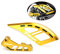 Velospeed Per Tmax 560 Tech Max Tmax 530 SX DX Tutti gli anni Staffe Pinze Freno Posteriore Disco Rotore Guard tmax530 tmax560 techmax Accessori (oro-2)