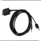 MEETOZ 30 Pin to AUX USB, Dock Connector to 3.5mm Jack Audio AUX-in Car Stereo Auxiliary Cable | Data Sync Transfer & Charging | Compatible for iPod iPhone(Black)