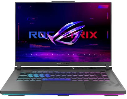 ASUS ROG STRIX-G16-G614JV-N3134W PC Portable Gamer 16'' FHD+ 165 Hz (Intel Core i7-13650HX, RTX 4060 8 Go TGP 140W, 16 Go RAM DDR5, 1 To SSD) Windows 11 Clavier AZERTY Rétroéclairé RGB 4-Zone