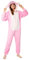 Disney Combinaison Pyjama Femme Stitch Minnie Bourriquet, Grenouillère Femme en Polaire, Onesie Adulte Ado Couple S-XXL (Rose Angel, L)