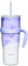 THILY 40 oz Insulated Tumbler with Handle - Stainless Steel Coffee Travel Mug with Lid and Straws, Keep Drinks Cold for 34 Hours or Hot for 12 Hours, BPA Free, Violet Leaves