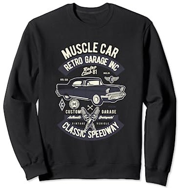 Muscle Car Retro Garage Inc. Classic Speedway Sweatshirt