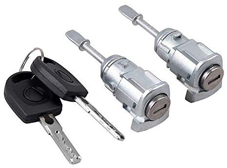 ALPGEN 2 PCs Türverriegelungsschlüssel nach Links Und Rechts Schließzylinder/Passt for VW Passat B5 3B (96-05) / Passt for VW Lupo 3B0837167 3B0837168 Schließzylinder